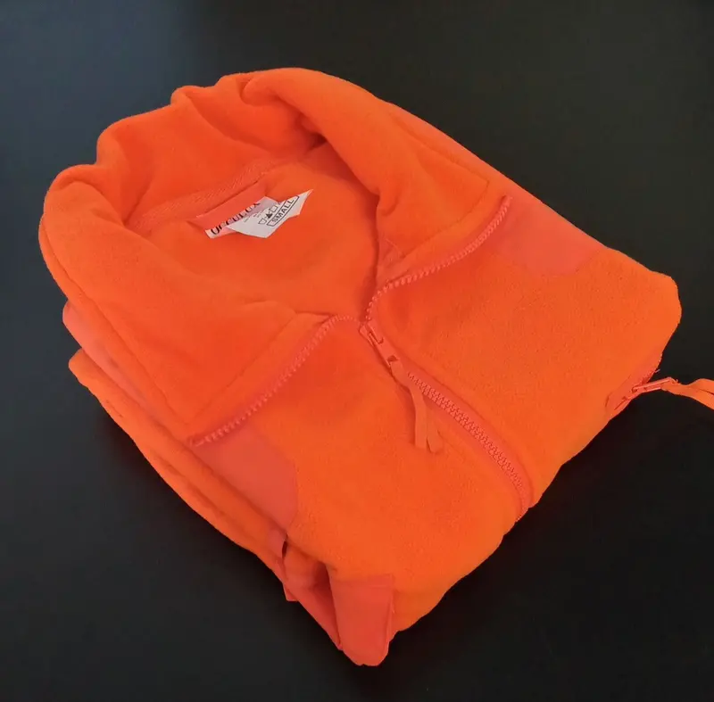 Occulux Hi-Visibility Orange Fleece Safety Vest – Small Size