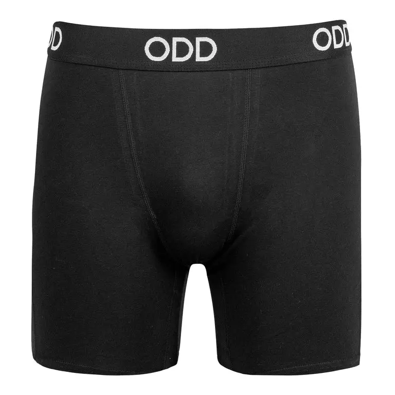 OddSox Black Basix Cotton Blend Boxer Briefs