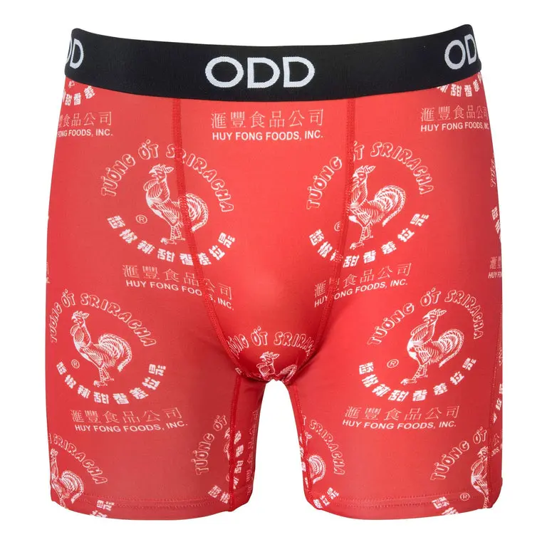 OddSox Sriracha Chili Sauce Print Boxer Briefs
