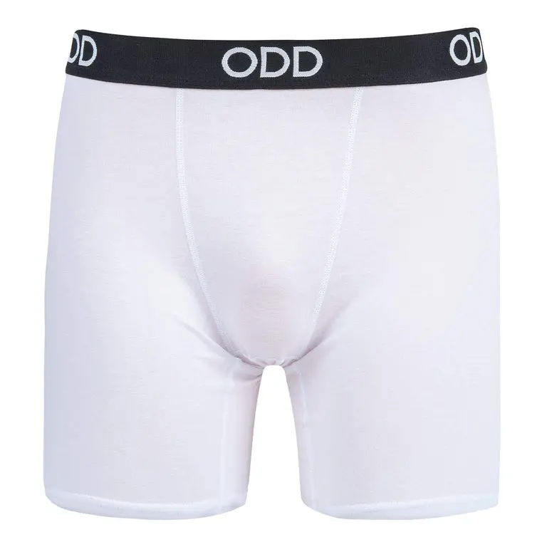 OddSox White Basix Soft-Fit Boxer Briefs