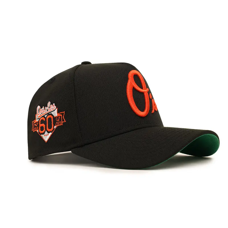 Orioles 60th Anniversary Commemorative Black 9Forty Snapback Hat