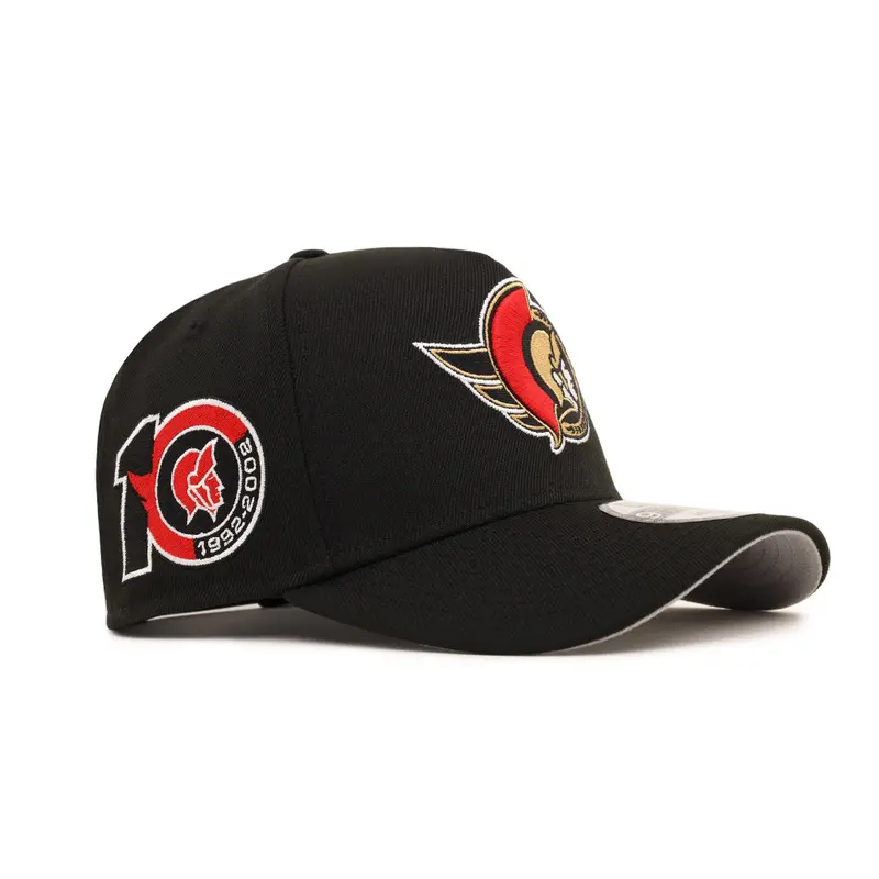 Ottawa Senators 10th Anniversary Black Snapback Hat – NHL A-Frame 9Forty