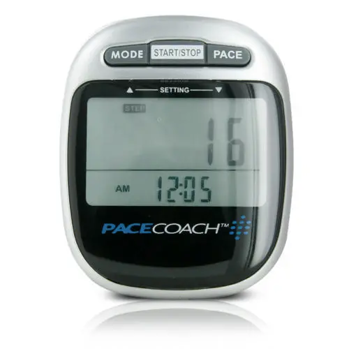 PACE COACH Digital Pedometer – 3-Mode Walking Tracker for Pace & Distance