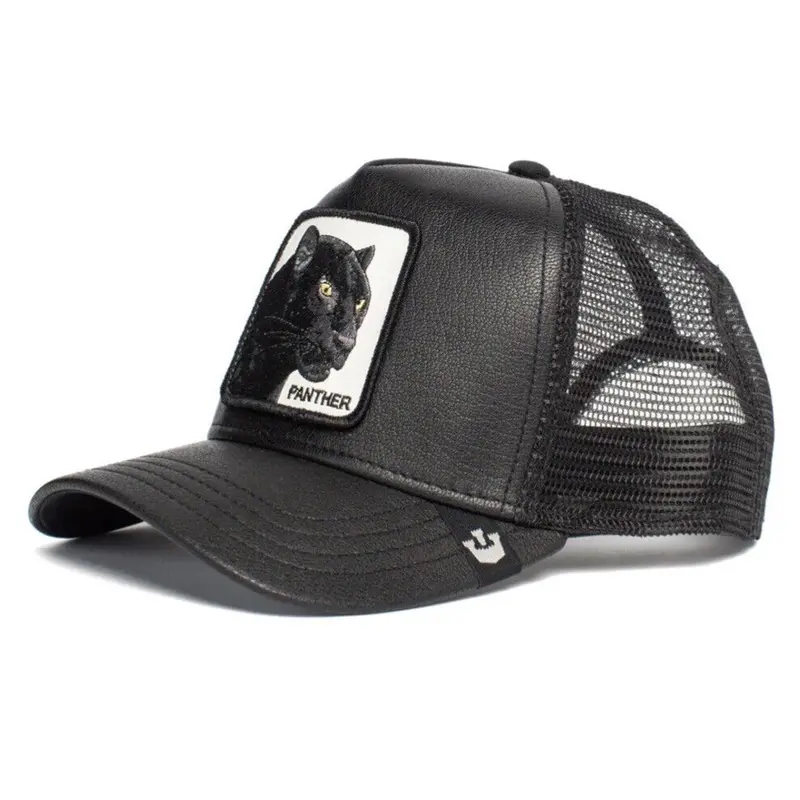 Panther-Themed Snapback Trucker Hat Inspired by Animal Farm: Truth Will Prevail Design