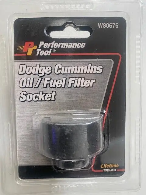 Performance Tool W80676 Cummins Diesel Fuel Filter Removal Socket
