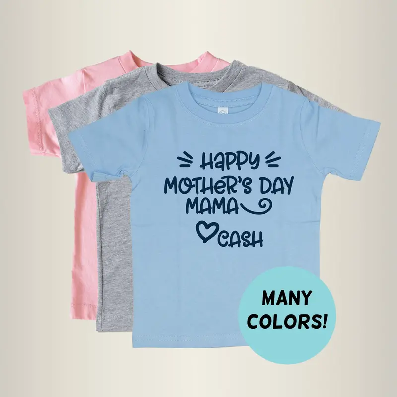 Personalized Happy Mother’s Day Kids T-Shirt