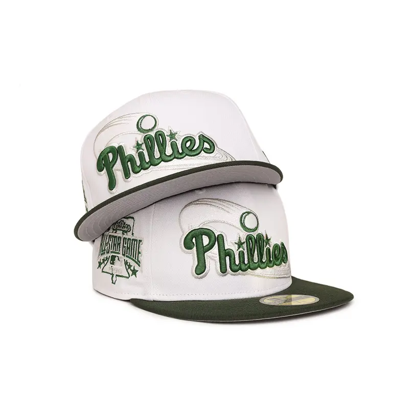 Philadelphia Phillies 1996 All-Star Game Optic White & Green 2-Tone 59Fifty Fitted Cap