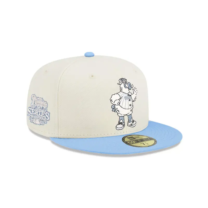Philadelphia Phillies 2008 World Series Champions Chrome Sky Blue Two-Tone SP 59Fifty Fitted Cap