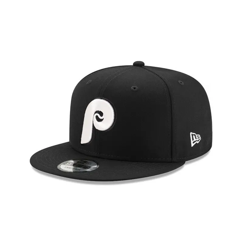 Philadelphia Phillies Black/White 9Fifty Authentic Snapback Cap
