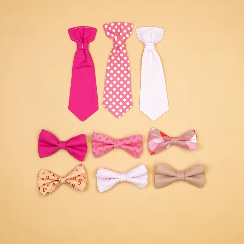 Pink Extra-Width Neck Ties for Little Ones