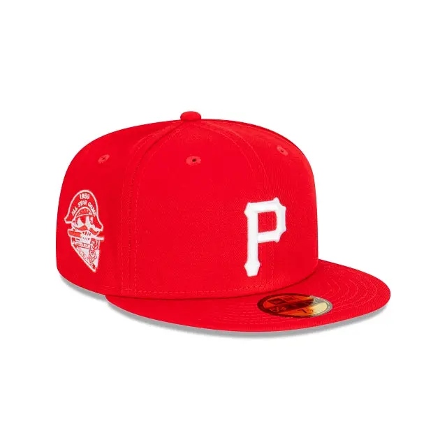 Pittsburgh Pirates All-Star Game Scarlet, Red & White Side Patch 59Fifty Cap