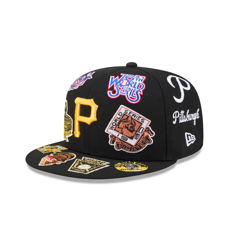 Pittsburgh Pirates Full-Team-Color All-Over 59Fifty Fitted Cap