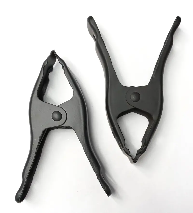Pony 2-Inch Spring Clamps with Black Oxide Finish – 0.5-Inch Jaw Capacity, Pack of 2, Made in USA
