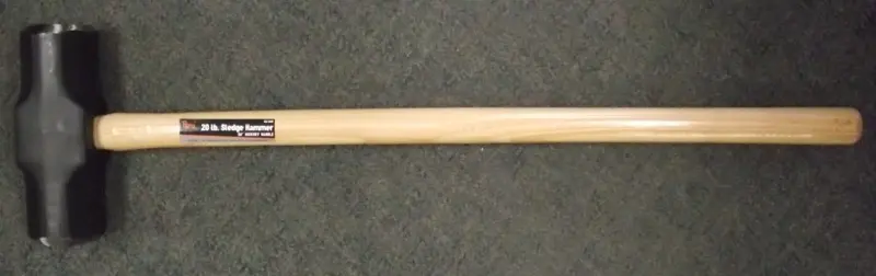 Pony 62-340 20-Pound Double-Face Sledge Hammer with 36″ Hickory Handle