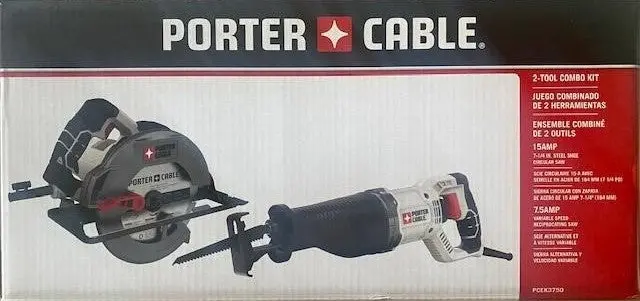 Porter-Cable PCEK3750 Corded Combo Kit – Reciprocating Saw + Circular Saw