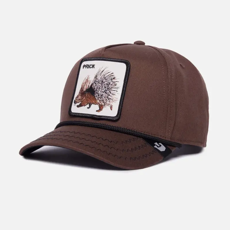 Prickly Porcupine Brown Snapback Hat Inspired by Animal Farm Characterization