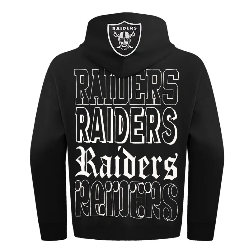 Pro Standard Las Vegas Raiders Billboard Drop-Shoulder Black Hoodie