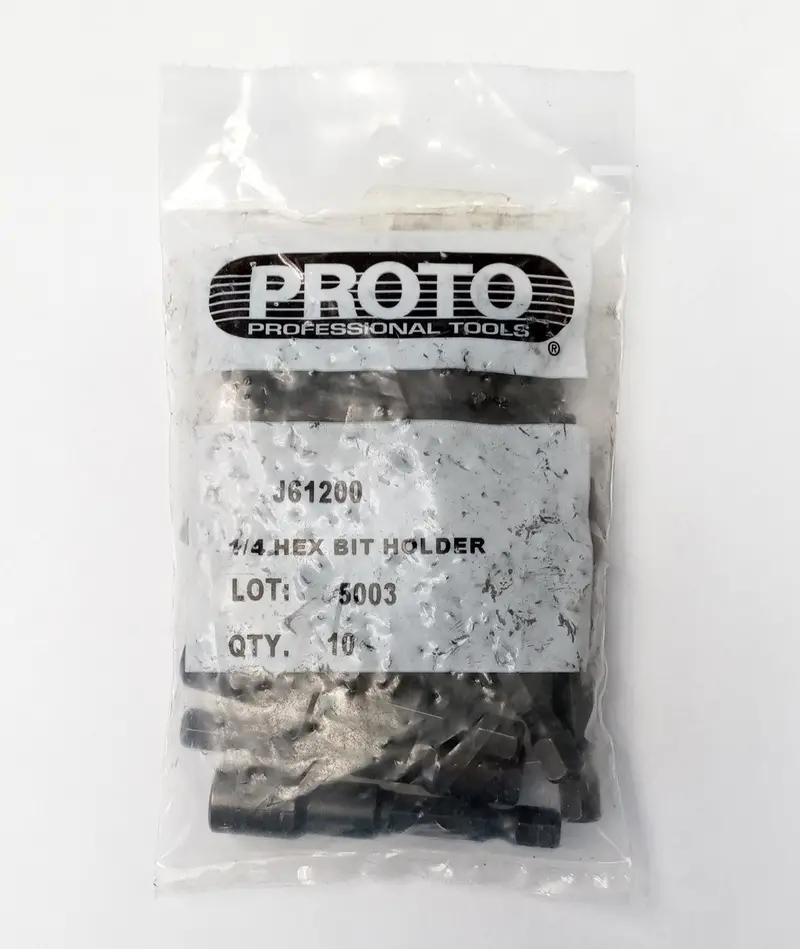 Proto 1/4-Inch Bit Holders – 2-1/8-Inch Length, 10-Piece Set, USA-Made Professional Grade