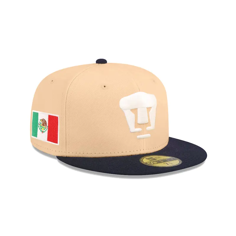 Pumas UNAM Mexico Flag Edition Pecan & Navy 59Fifty Fitted Cap