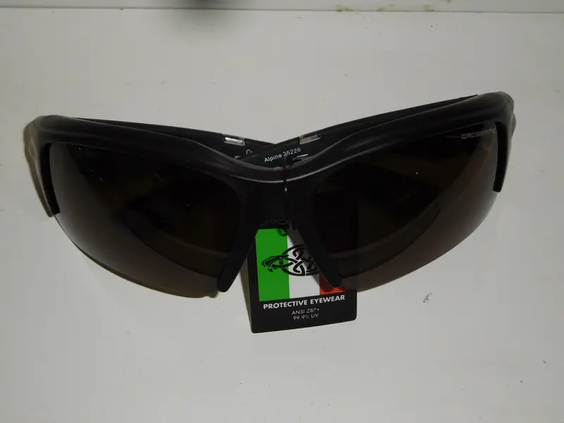 Radians Crossfire Polarized Safety Glasses – Alpine Grey Tint for Glare Reduction