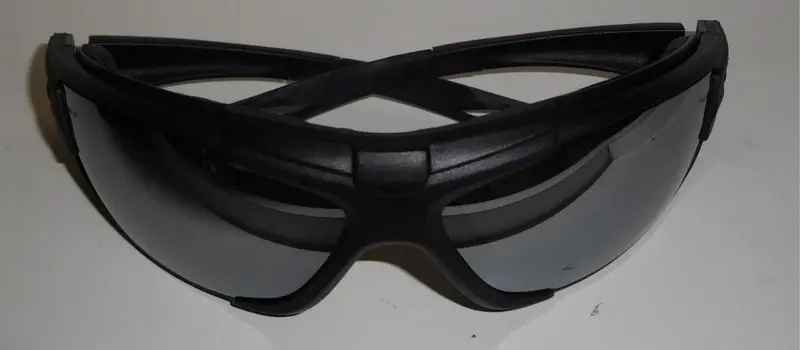 Radians Cuatro Safety Glasses – Silver Mirror Coating, Stylish Wraparound Design