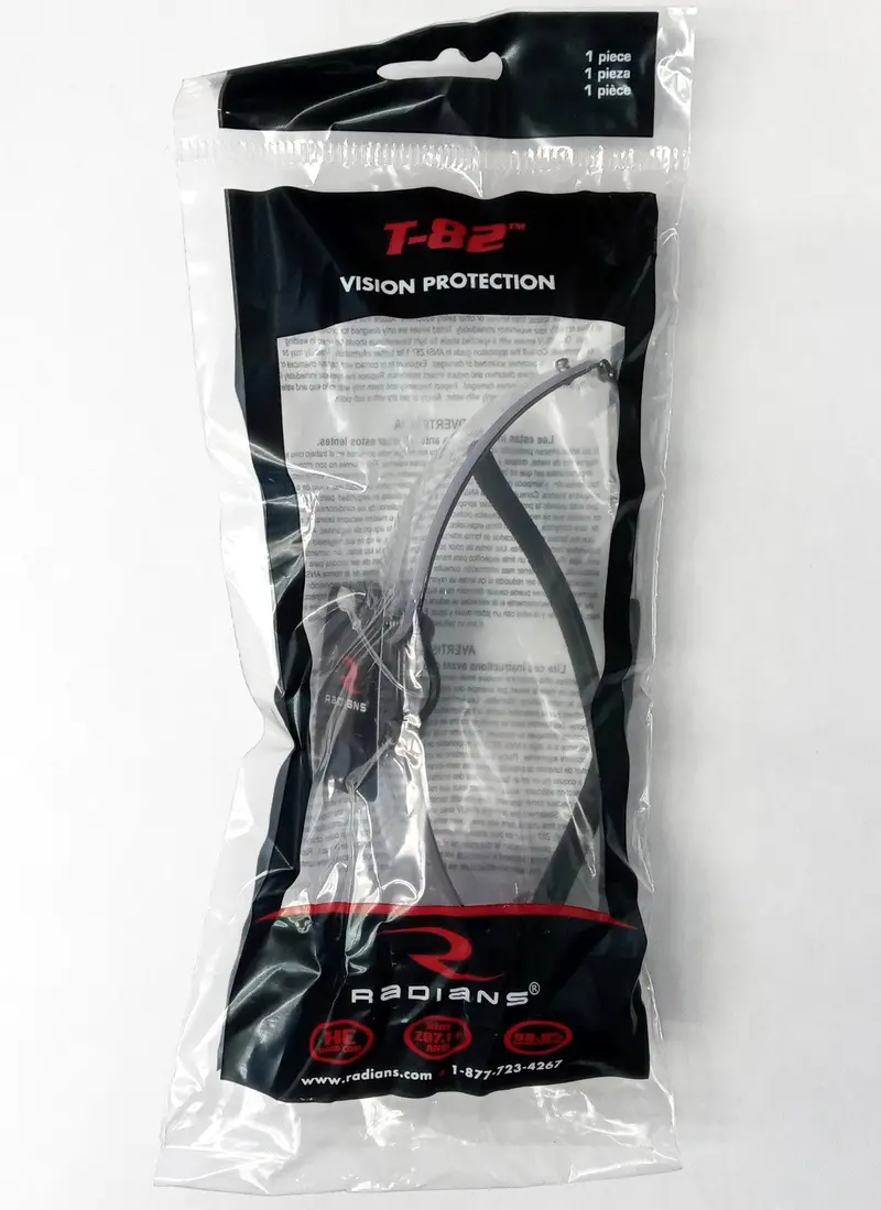 Radians T82-10RD Safety Glasses – Metal Frame with Clear Lenses