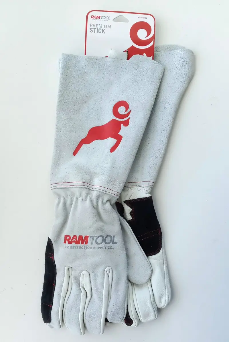 RAM Tool Premium Stick Welding Gloves – Extended Cuff, X-Large Fit