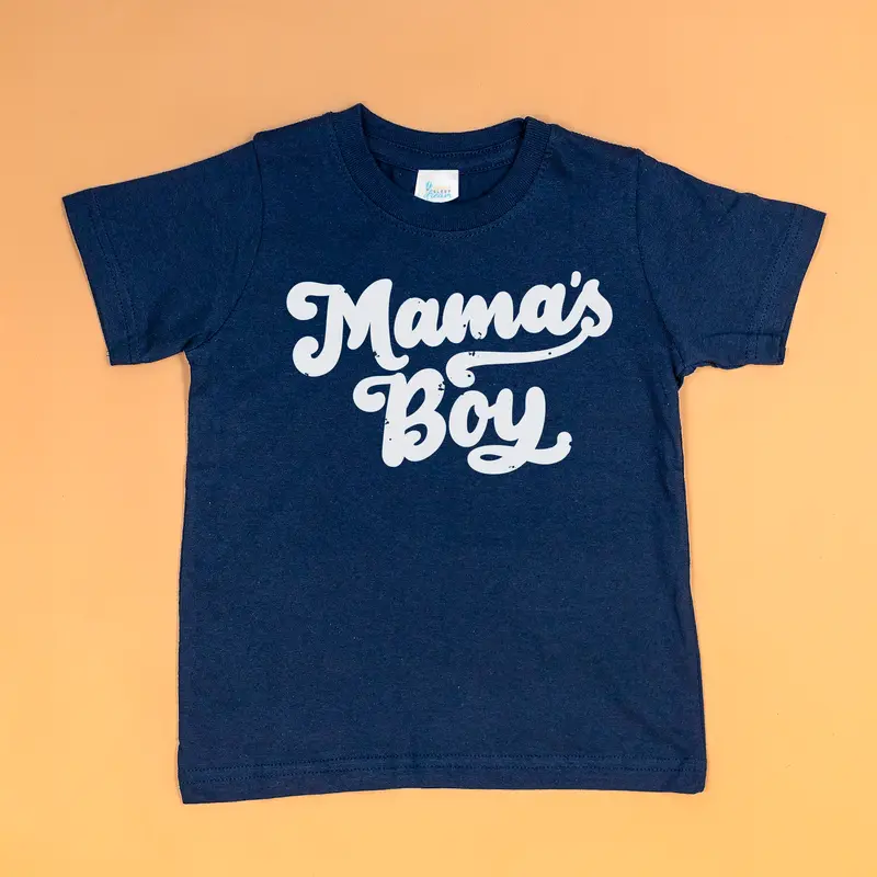 Retro Mama’s Boy Navy T-Shirt