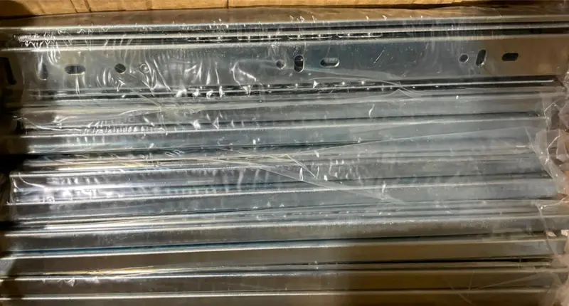 Ruca 14″ Zinc-Plated Ball-Bearing Side-Mount Drawer Slides – 10 Pair
