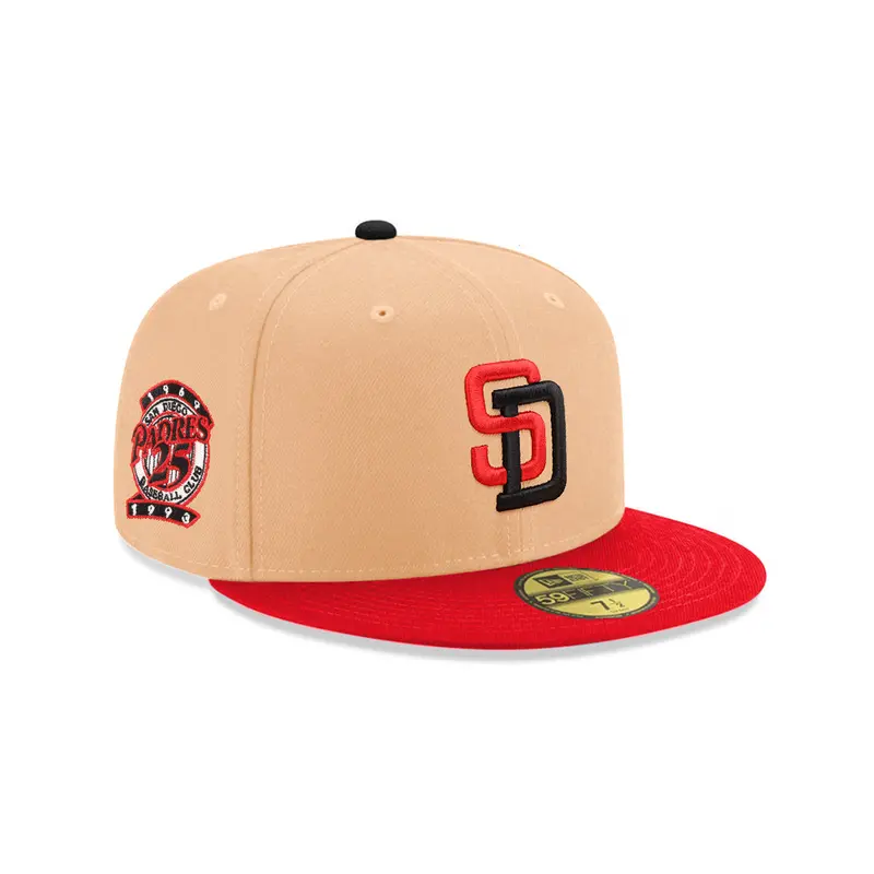 San Diego Padres 25th Anniversary Candied Pecan Red Two-Tone SP 59Fifty Fitted Cap