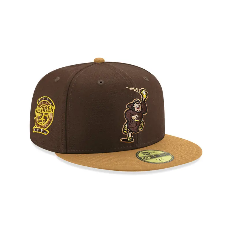 San Diego Padres 25th Anniversary Walnut & Wheat 59Fifty Fitted Cap – Dual-Tone Commemorative