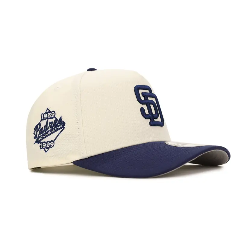 San Diego Padres 30th Anniversary Chrome Navy Two-Tone SP 9Forty A-Frame Snapback Hat
