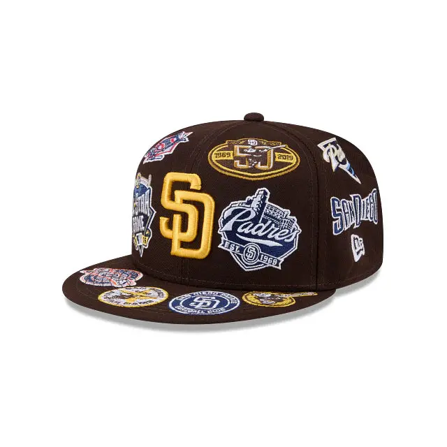 San Diego Padres All-Over Team-Color 59Fifty Fitted Cap