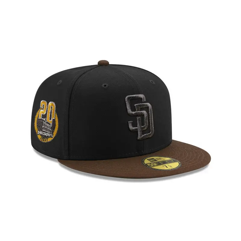San Diego Padres Black-and-Walnut Dual-Tone Petco Park 20th Anniversary 59Fifty Fitted Cap
