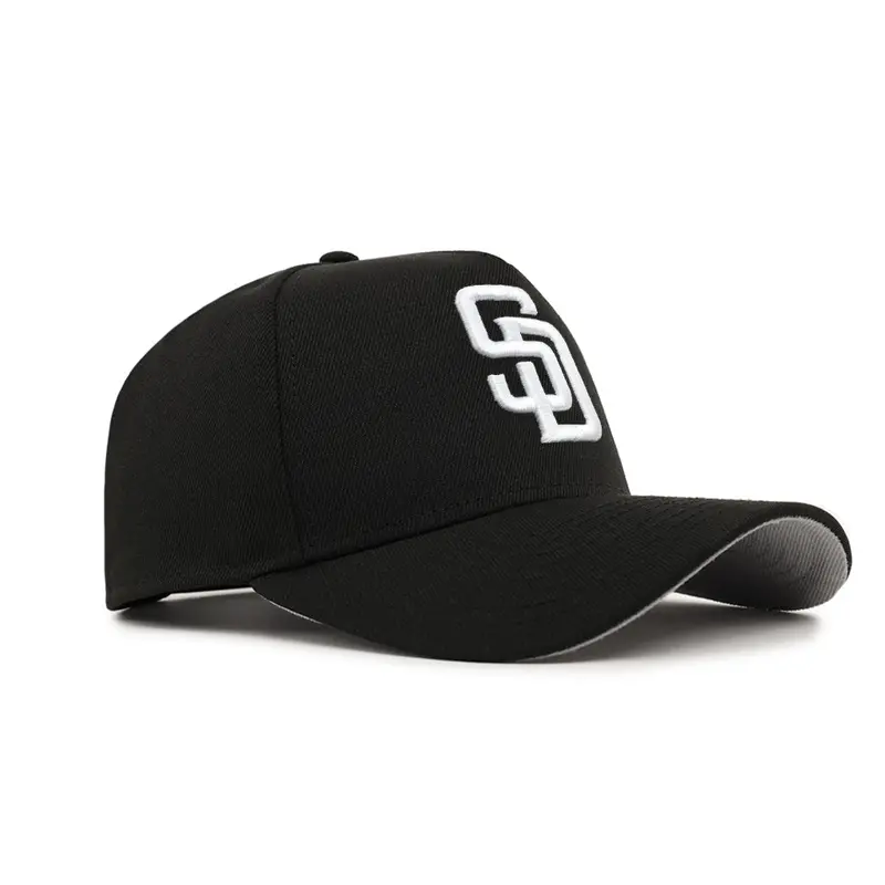 San Diego Padres Black-and-White A-Frame 9Forty Snapback