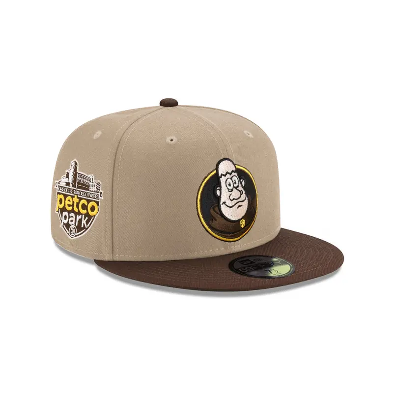 San Diego Padres Friar Mascot Camel-Walnut Two-Tone Petco Park 59Fifty Fitted Cap
