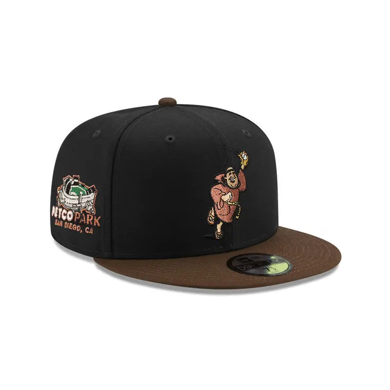 San Diego Padres Petco Park Black & Brown Two-Tone 59Fifty Fitted Cap