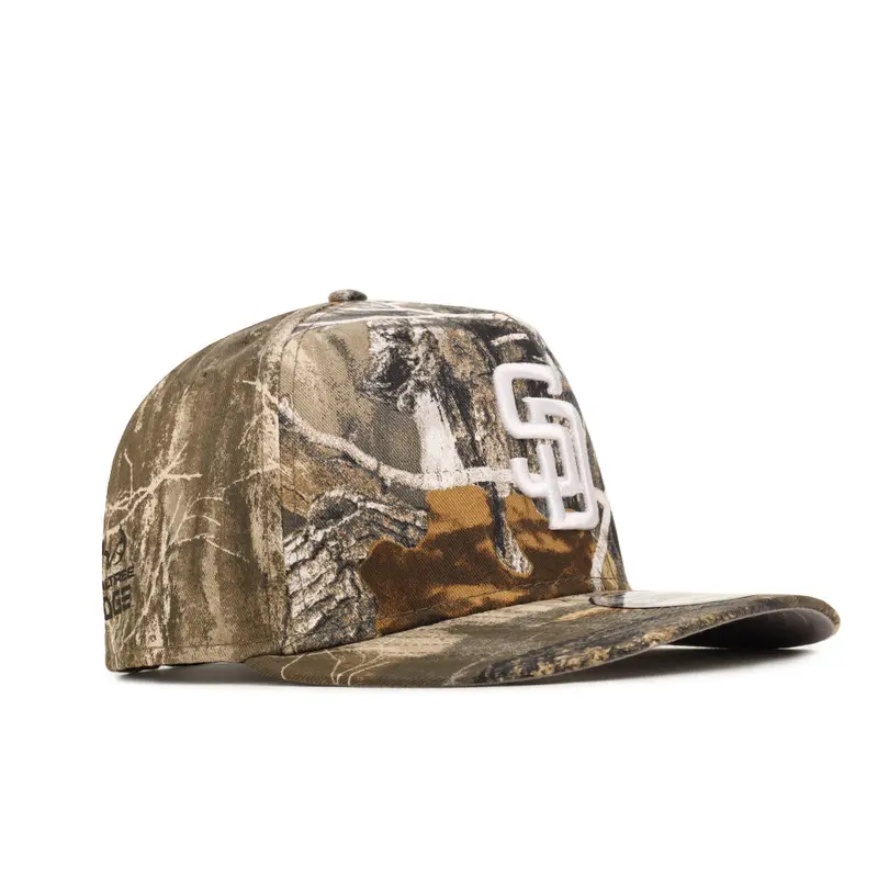 San Diego Padres Realtree Camo on White SP 9Fifty A-Frame Snapback