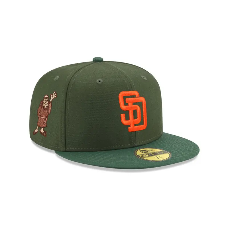 San Diego Padres Two-Tone Green Waving Friar SP59Fifty Fitted Cap