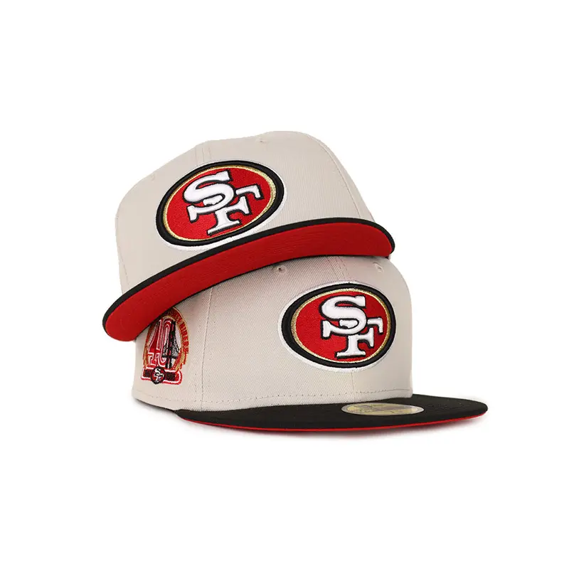 San Francisco 49ers 40th Anniversary Stone Black Two-Tone 59Fifty Fitted Hat