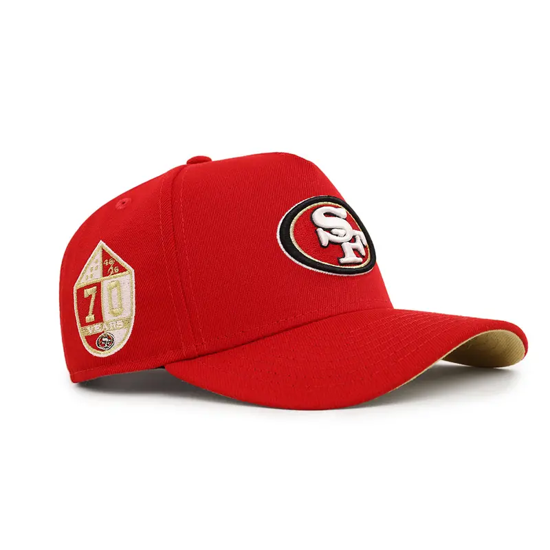 San Francisco 49ers 70th Anniversary Scarlet 9Forty A-Frame Snapback