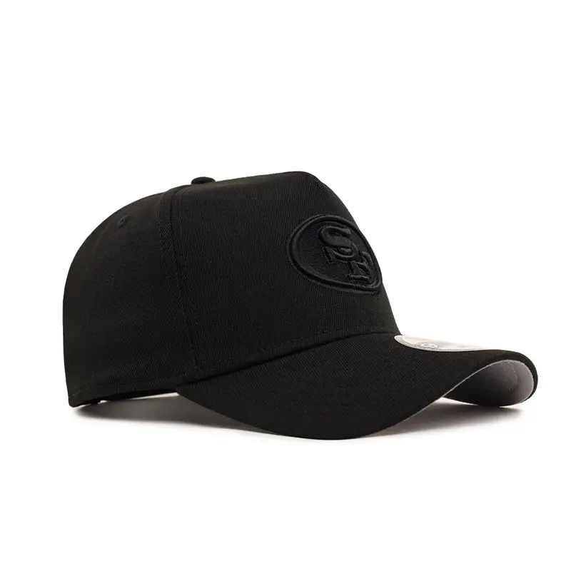 San Francisco 49ers All-Black 9Forty A-Frame Snapback