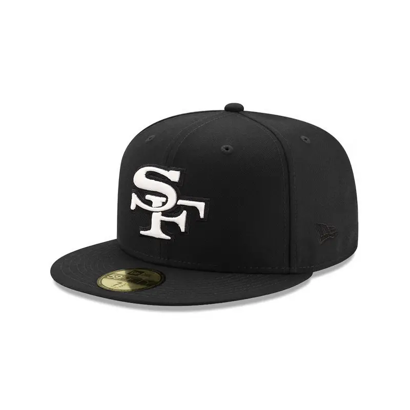 San Francisco 49ers Black-on-White SF SP 59Fifty Fitted Cap