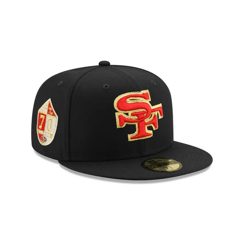 San Francisco 49ers Black, Scarlet & Gold 70th Anniversary Special Edition 59Fifty Fitted Cap
