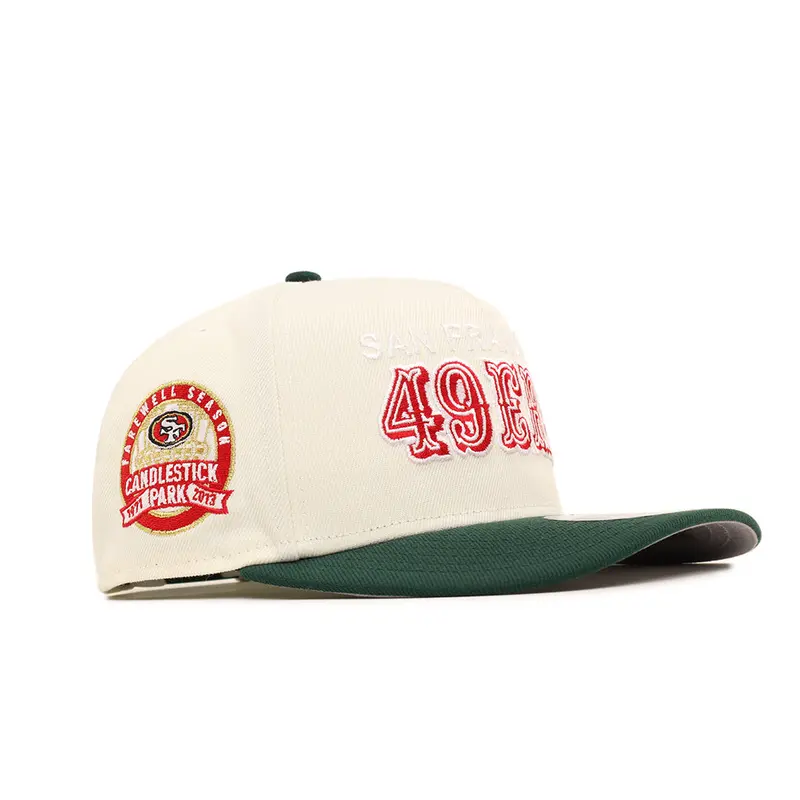 San Francisco 49ers Candlestick Park Chrome-Green Two-Tone 9Fifty A-Frame Snapback