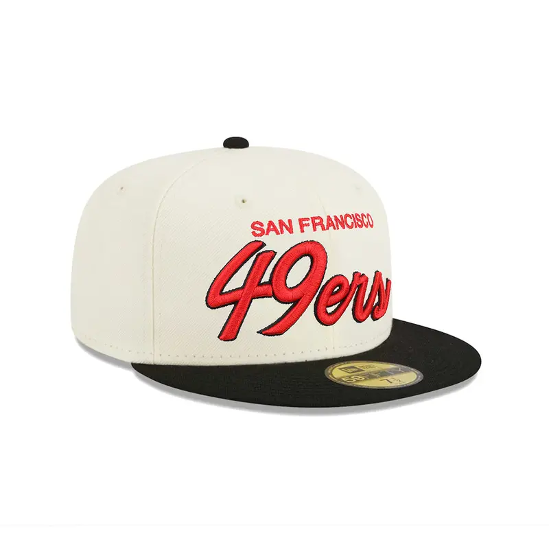 San Francisco 49ers Chrome-Black Two-Tone 59Fifty Fitted Cap