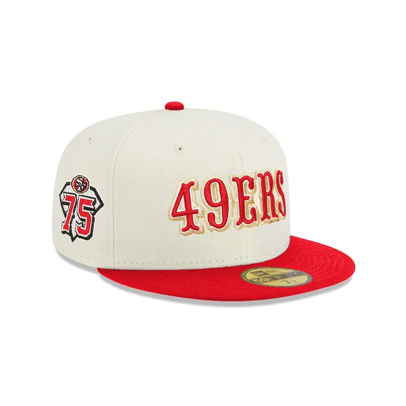 San Francisco 49ers Chrome-Red 75th Anniversary SP 59Fifty Cap
