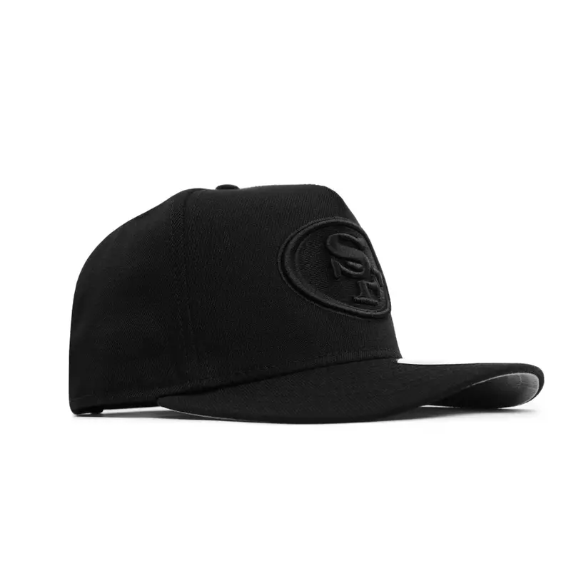 San Francisco 49ers Matte Black 9Fifty A-Frame Snapback