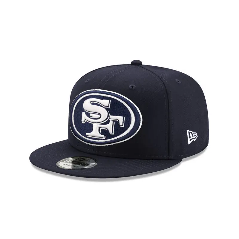 San Francisco 49ers Navy and White Logo Grand NFL 9Fifty Snapback