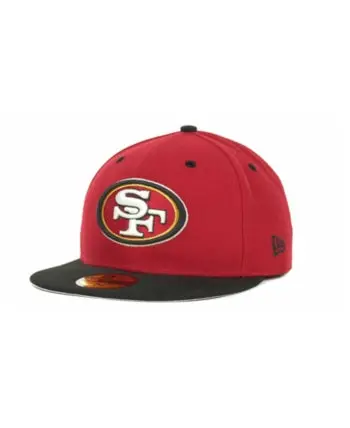San Francisco 49ers Red-and-Black Two-Tone 59Fifty Fitted Cap